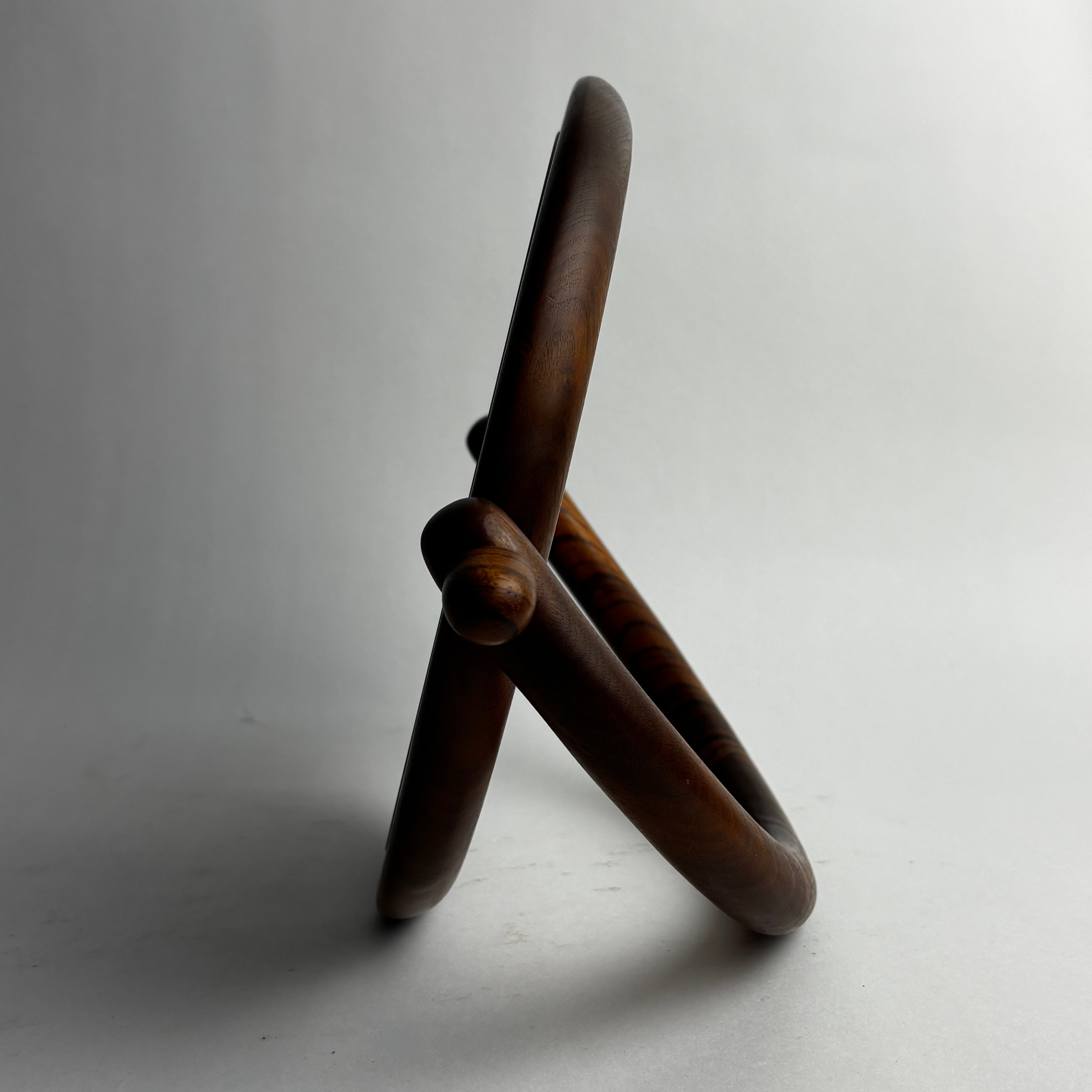 Vintage Mirrors in Walnut - Modernist Collection — close-up