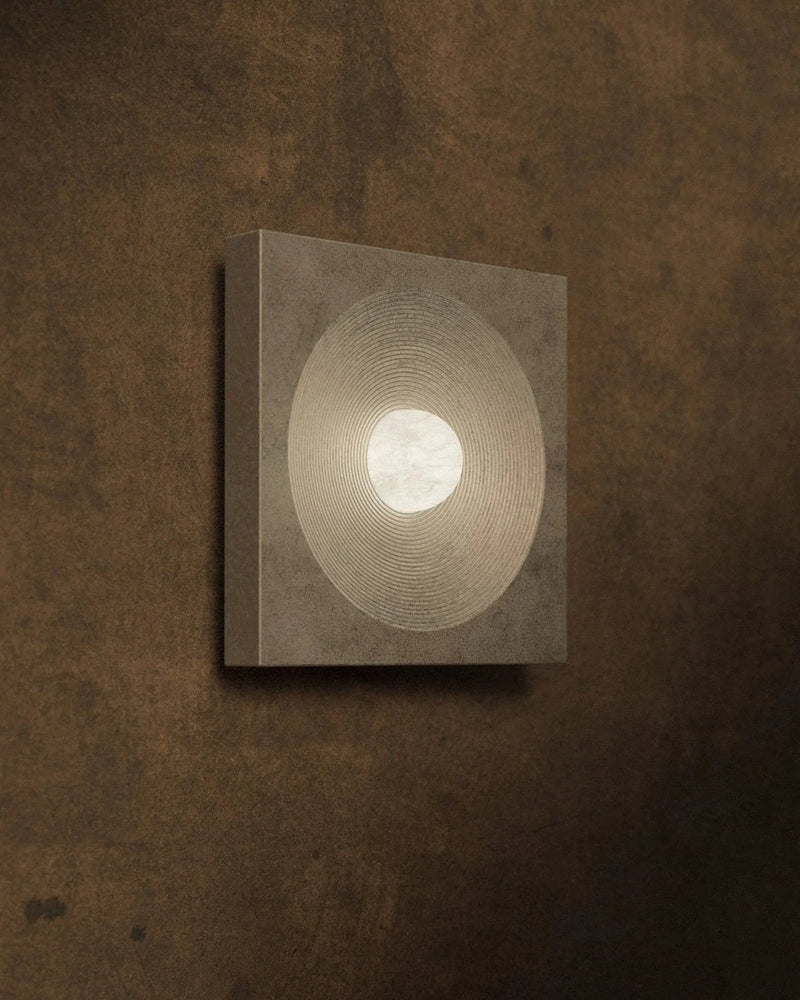 Revolver Wall Lamp in Alabaster and Aluminium by Studio Brocky by Studio Brocky | The Oblist