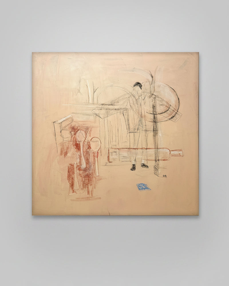 'Maison notes' painting on canvas by Dovile Bernotaite | The Oblist