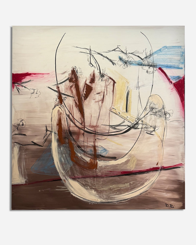 'Bold cut' painting on canvas by Dovile Bernotaite | The Oblist