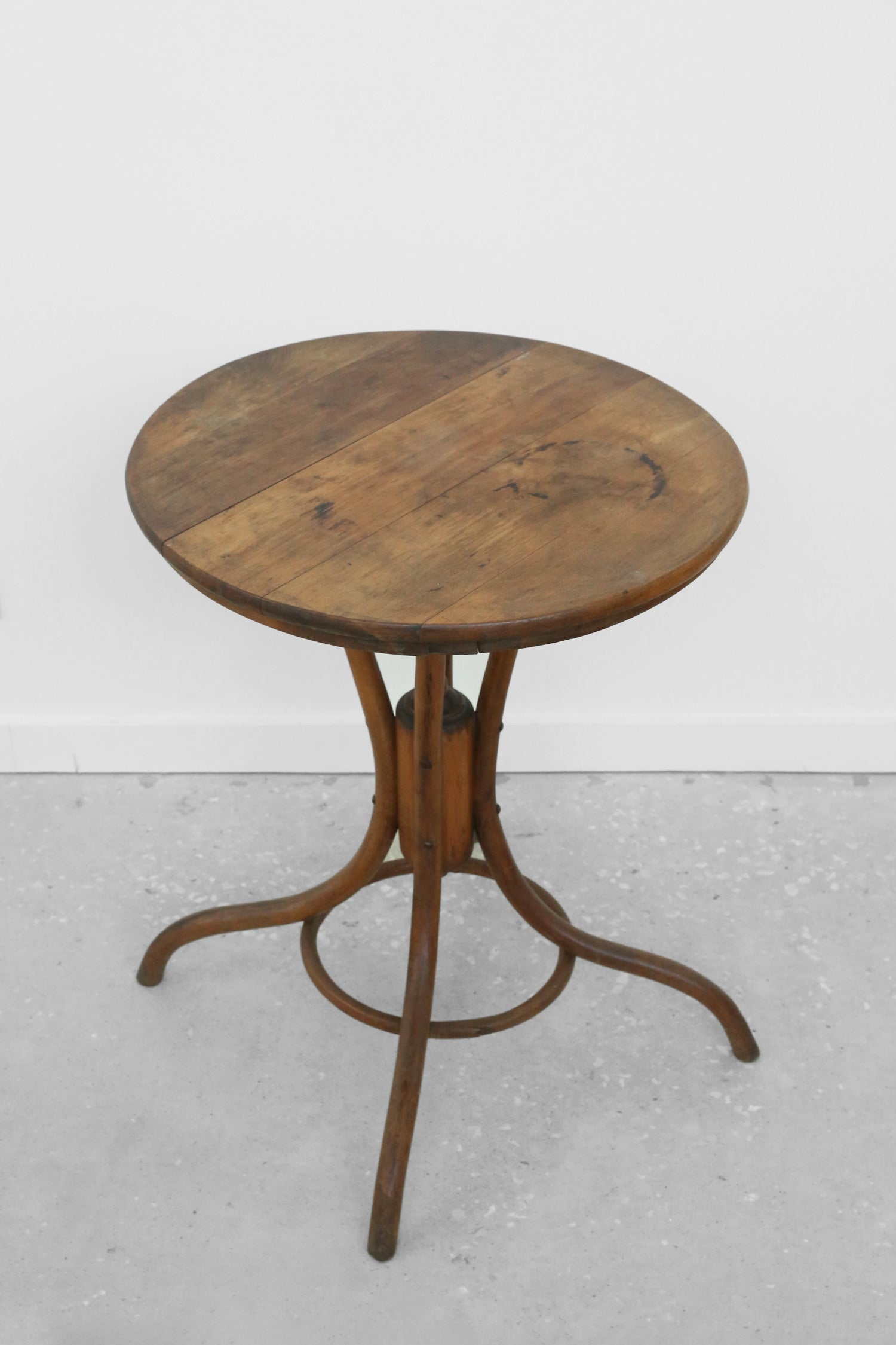 Antique Bentwood Café Table — detail view