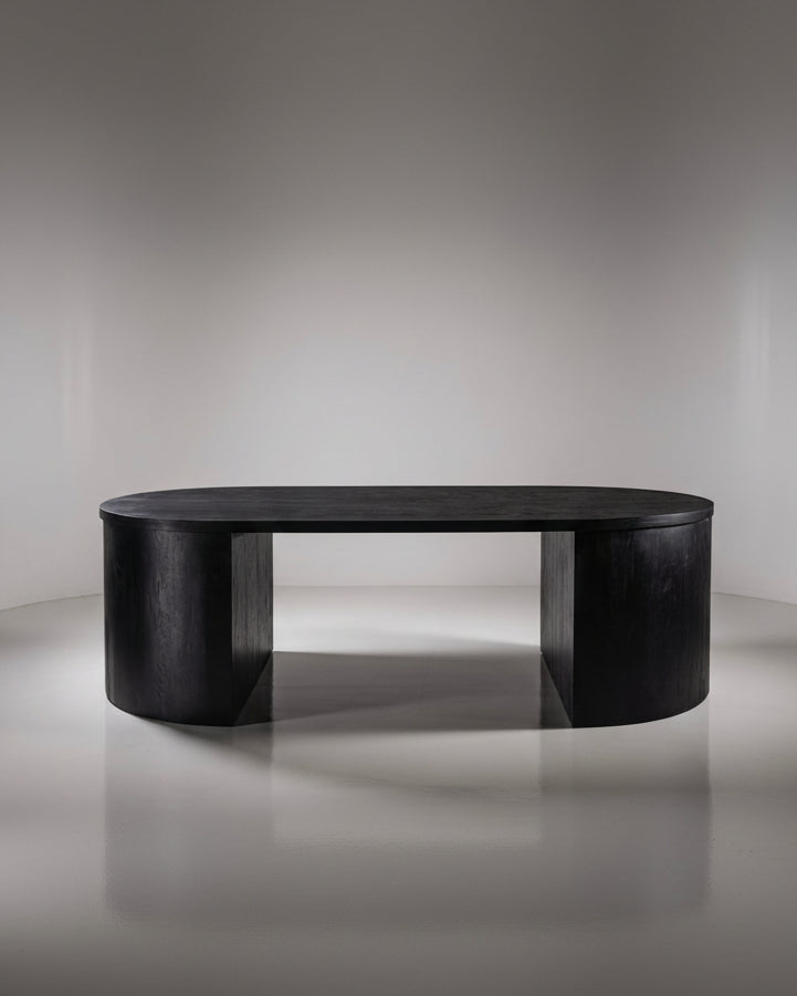 Encino Negro Dining Table by No Age Studio LLC | The Oblist — black wood, modern design