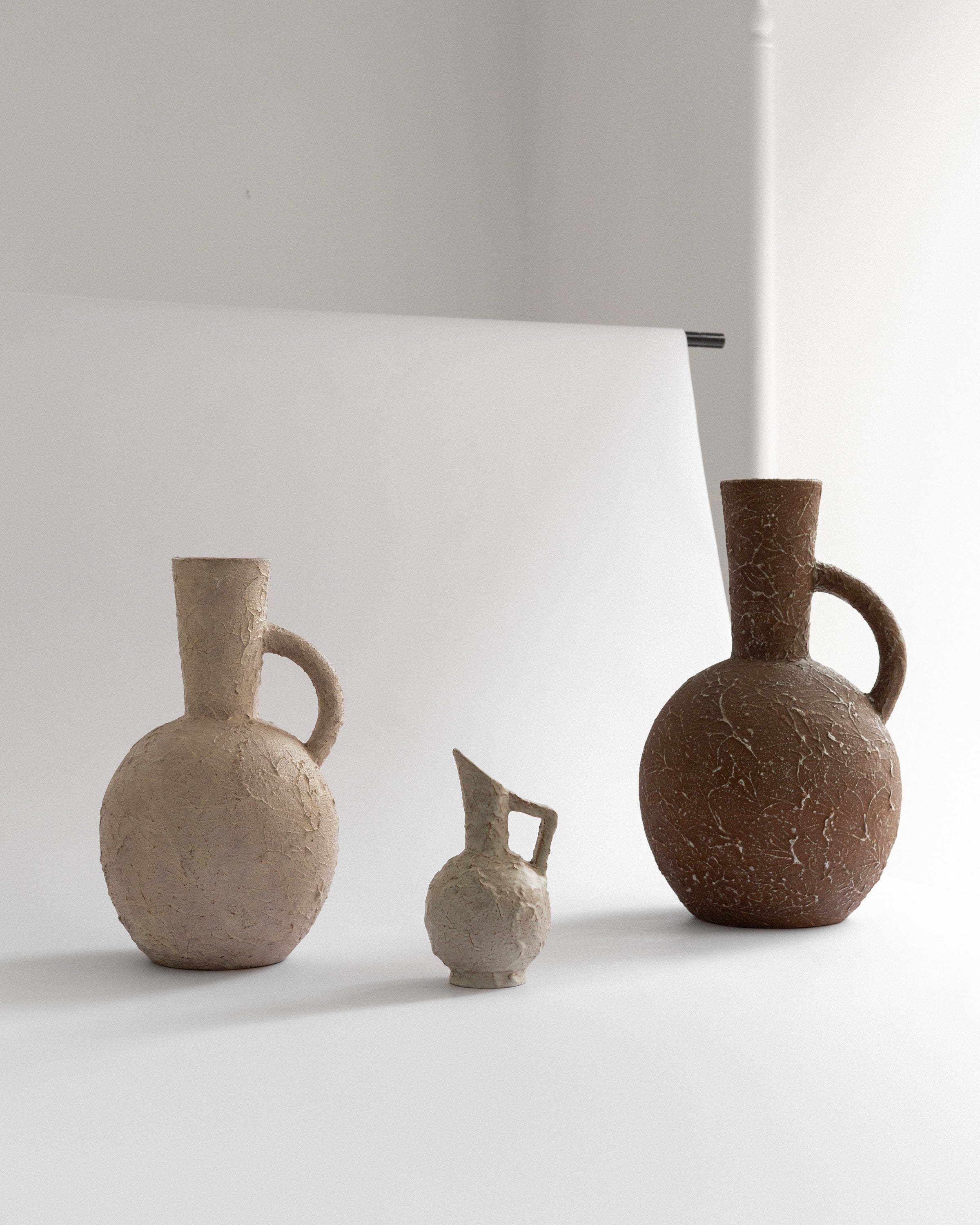 Sculptural Ceramic Pitcher by A&J Höganäs, Sweden, 1940s — close-up