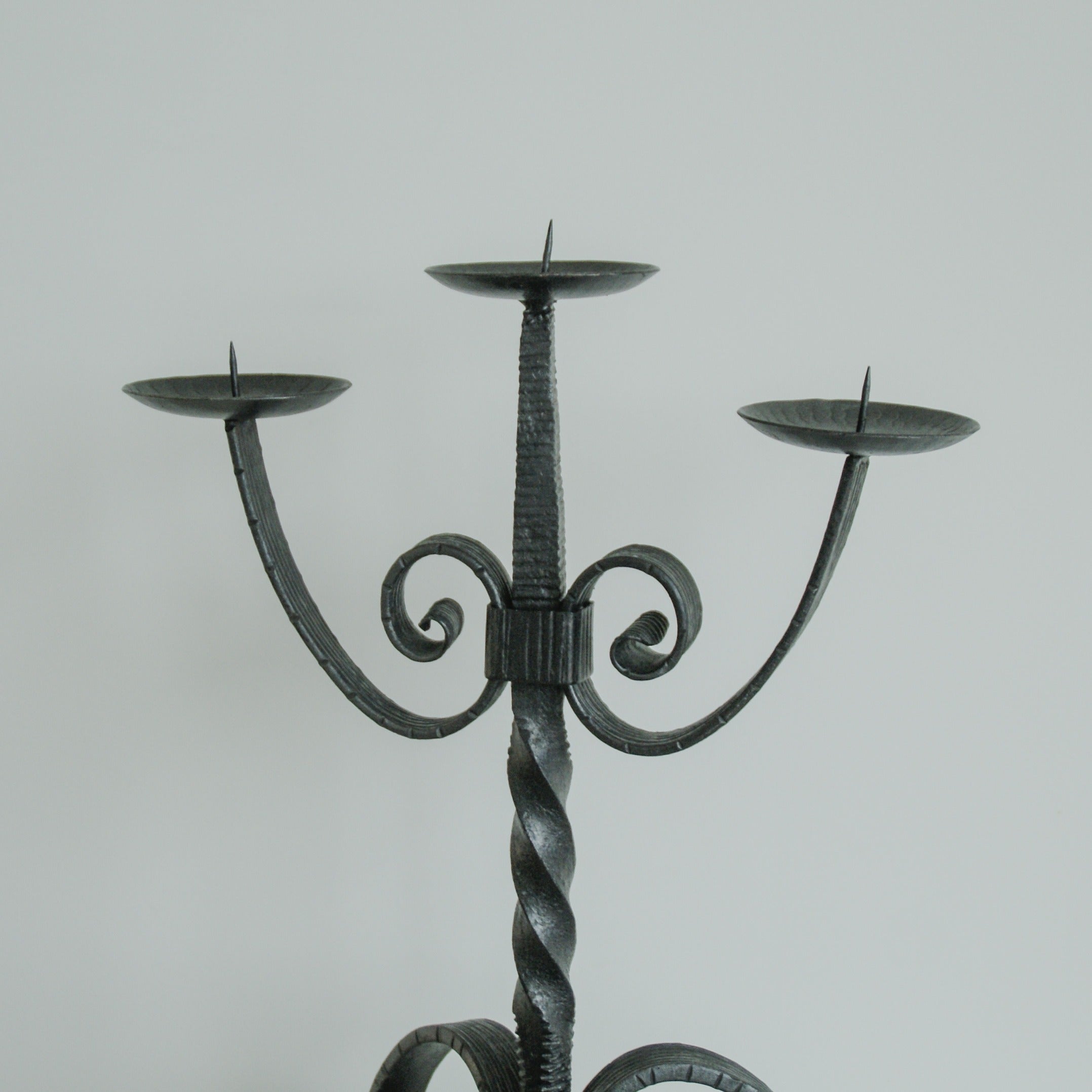 Tripod Cast Iron Candle Holder — lifestyle setting