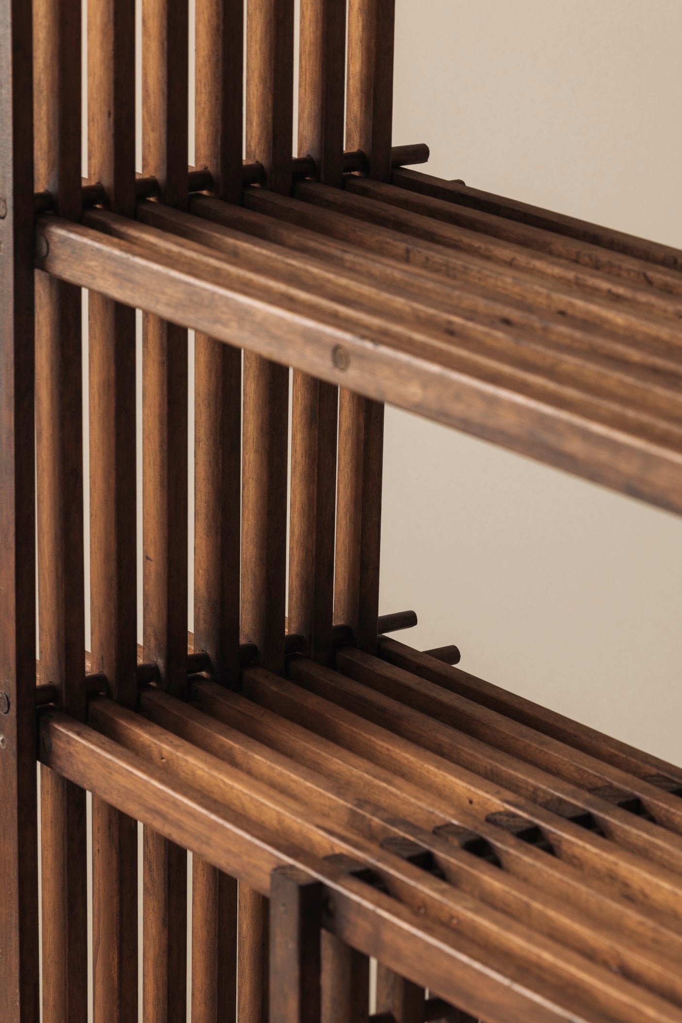 Architectural French oak bookcase / cabinet from the 1950s — additional view