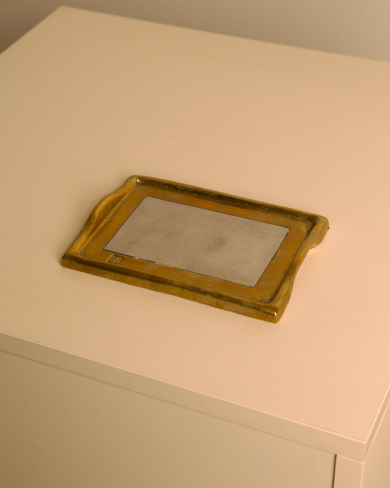  Rectangular catch-all tray by David Marshall, 1980s by Treaptyque | The Oblist