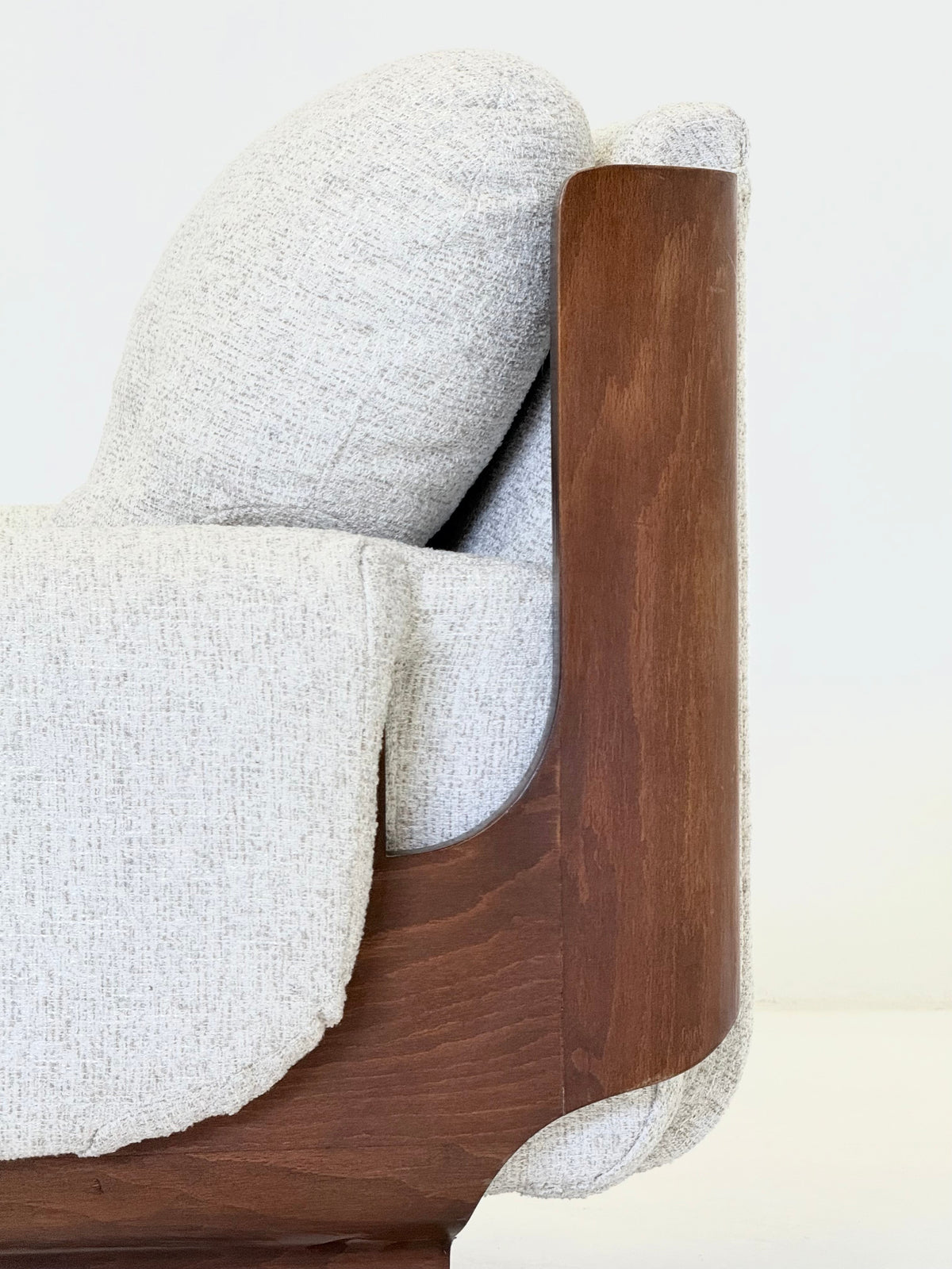 Italian Brutalist - mid century armchair — alternate view