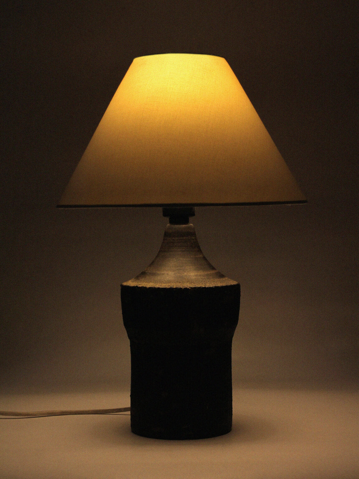 Textured Ceramic Table Lamp By Ole Bjørn Krüger, 1960s, Denmark — view 9