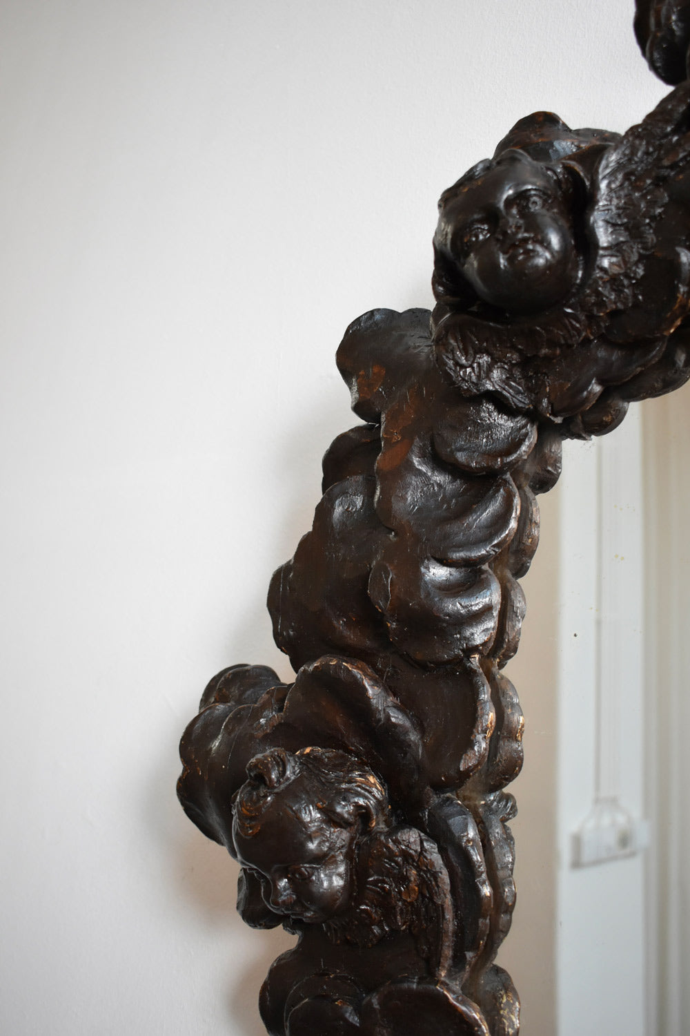 Baroque Mirror, XVIIth c. — close-up