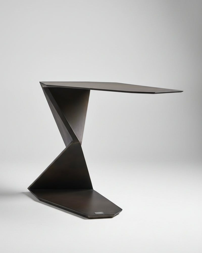 SAMOTRAX Table in Metal by Orfeo Studio | The Oblist — modern metal design