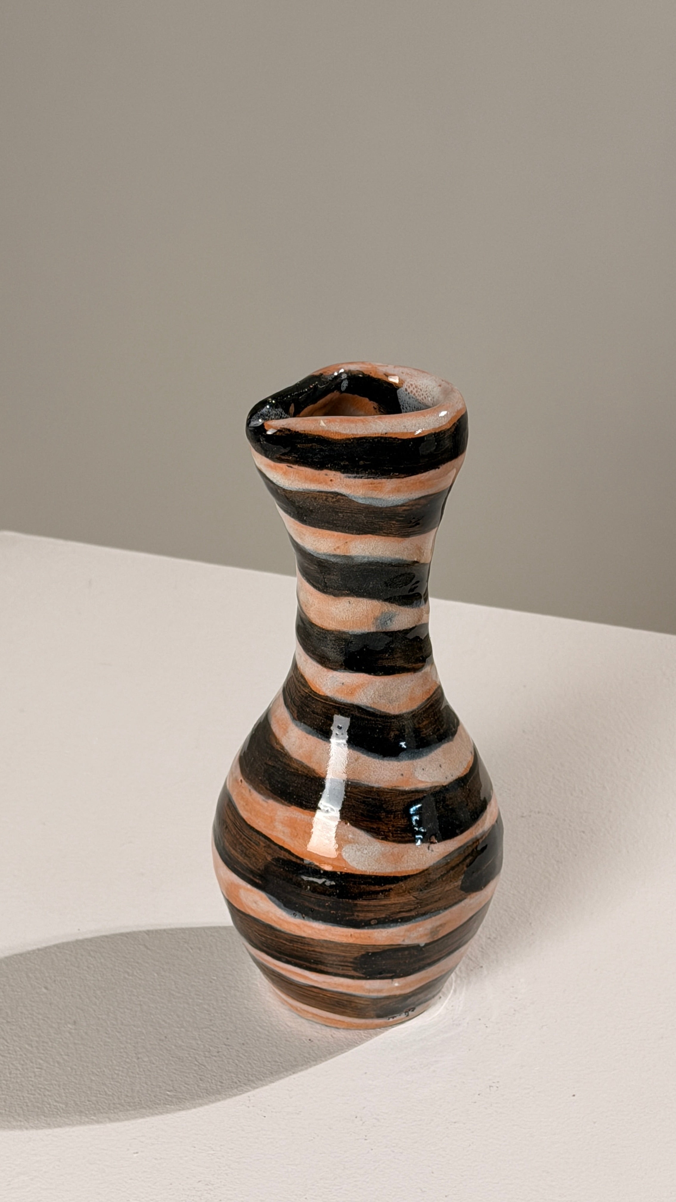 Glazed Terracotta Vase, circa 1960