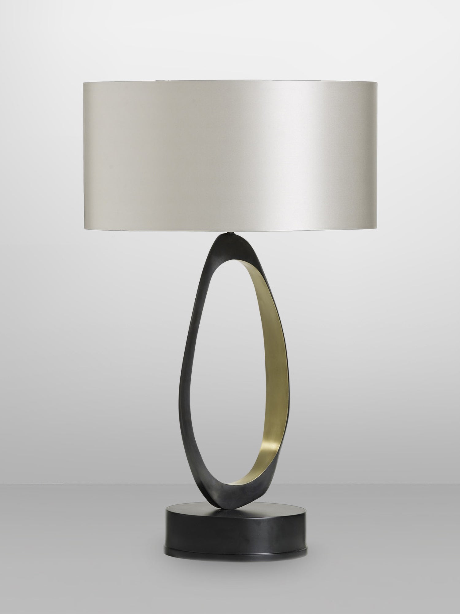 STELLA Table by CTO Lighting | The Oblist — modern metal base, neutral shade