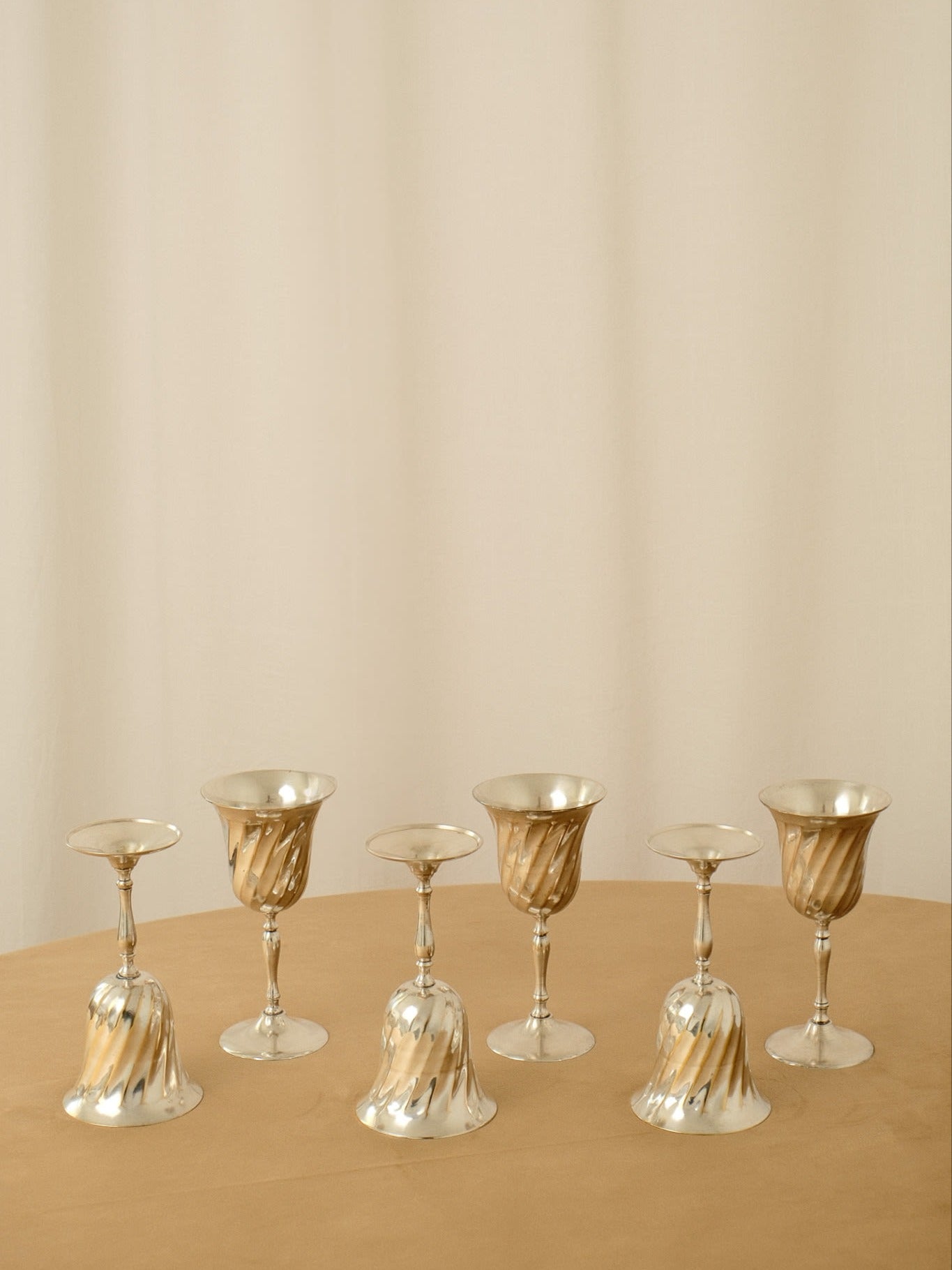 Set of 6 Silver-Plated Goblets — alternate view