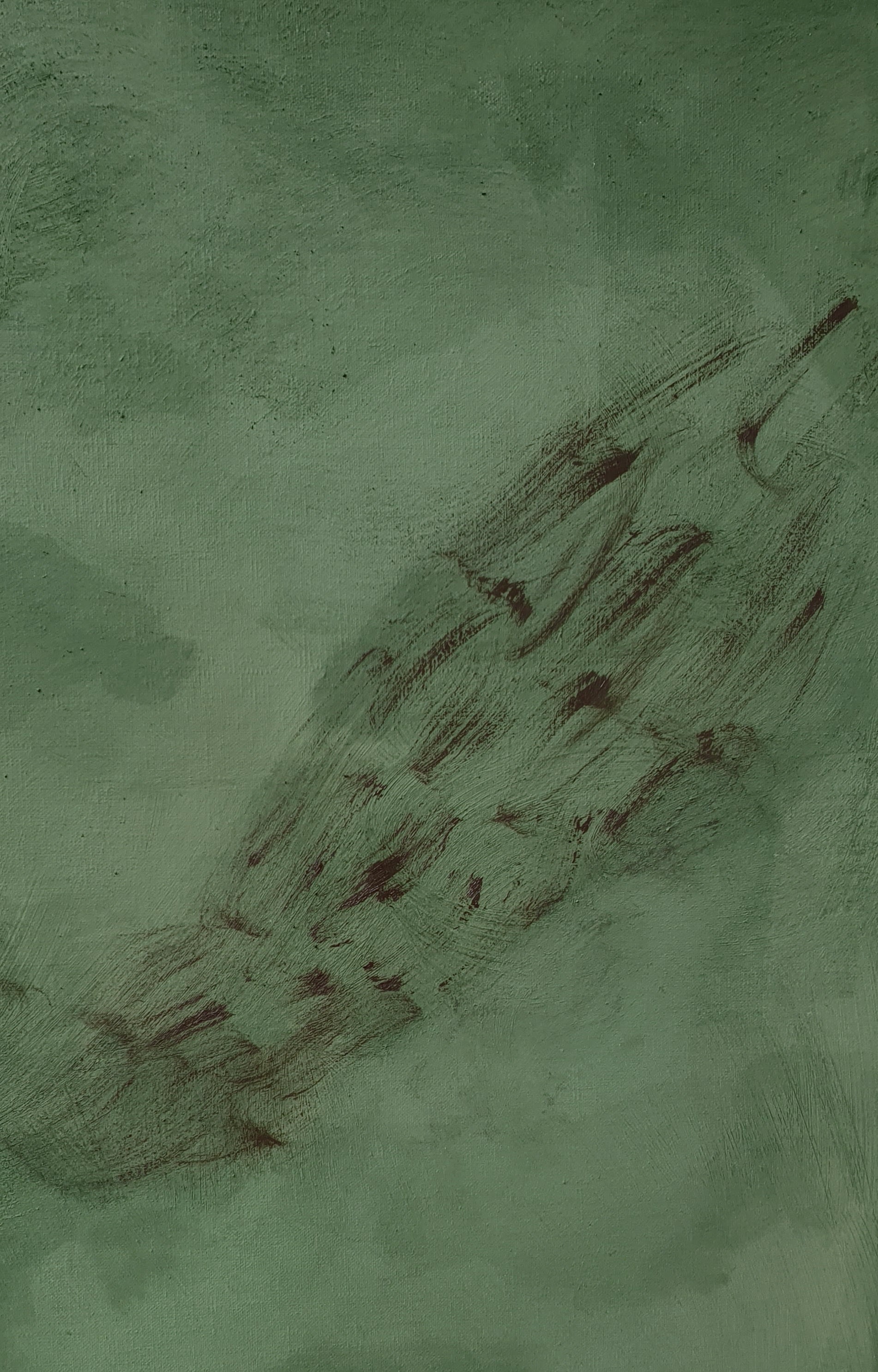 'Copenhague vert/velvet' painting — lifestyle setting
