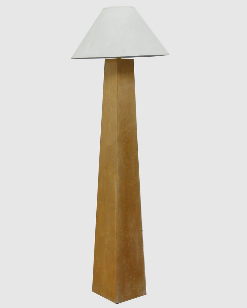 Architectural Wood Floor Lamp — alternate view