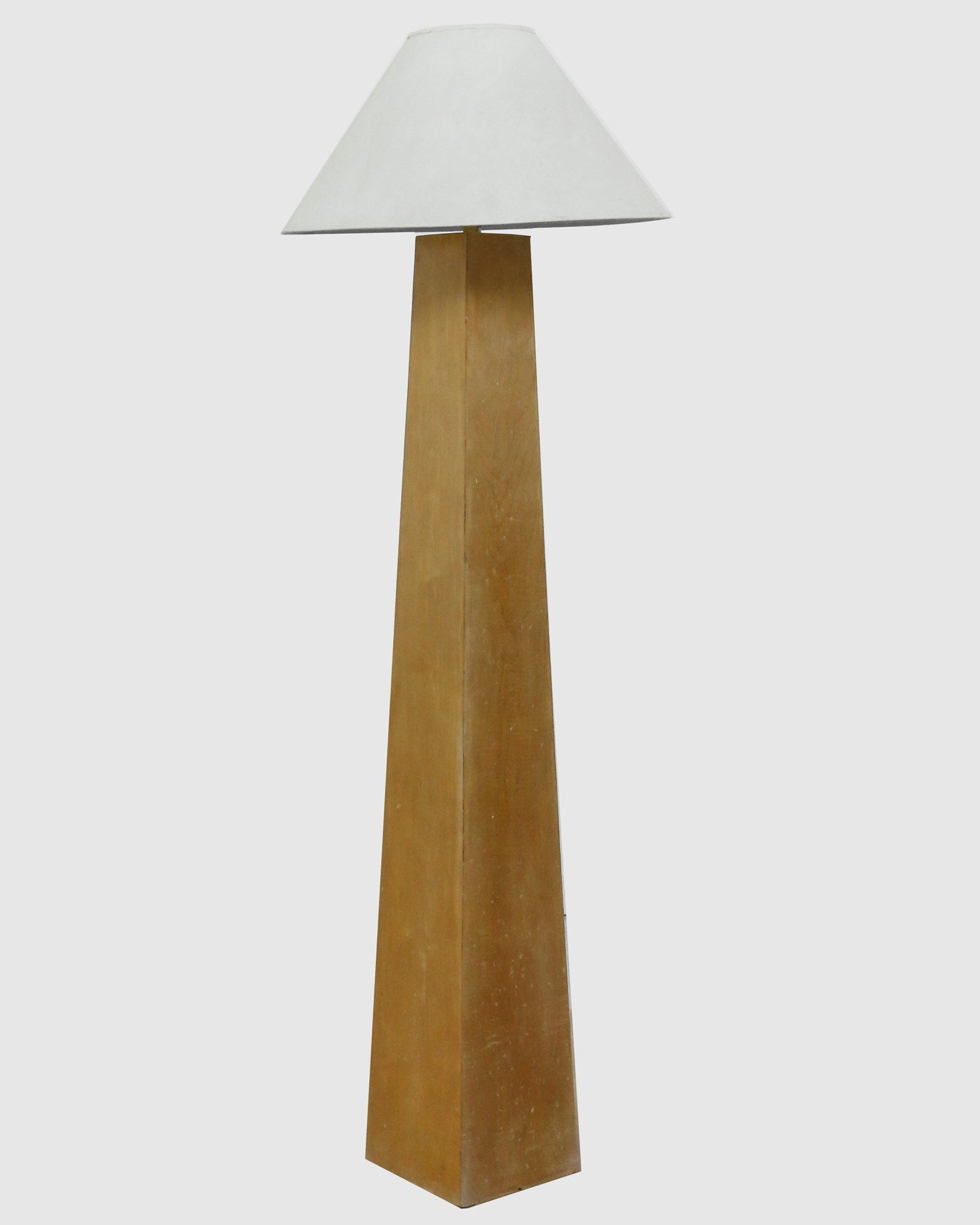 Architectural Wood Floor Lamp — alternate view