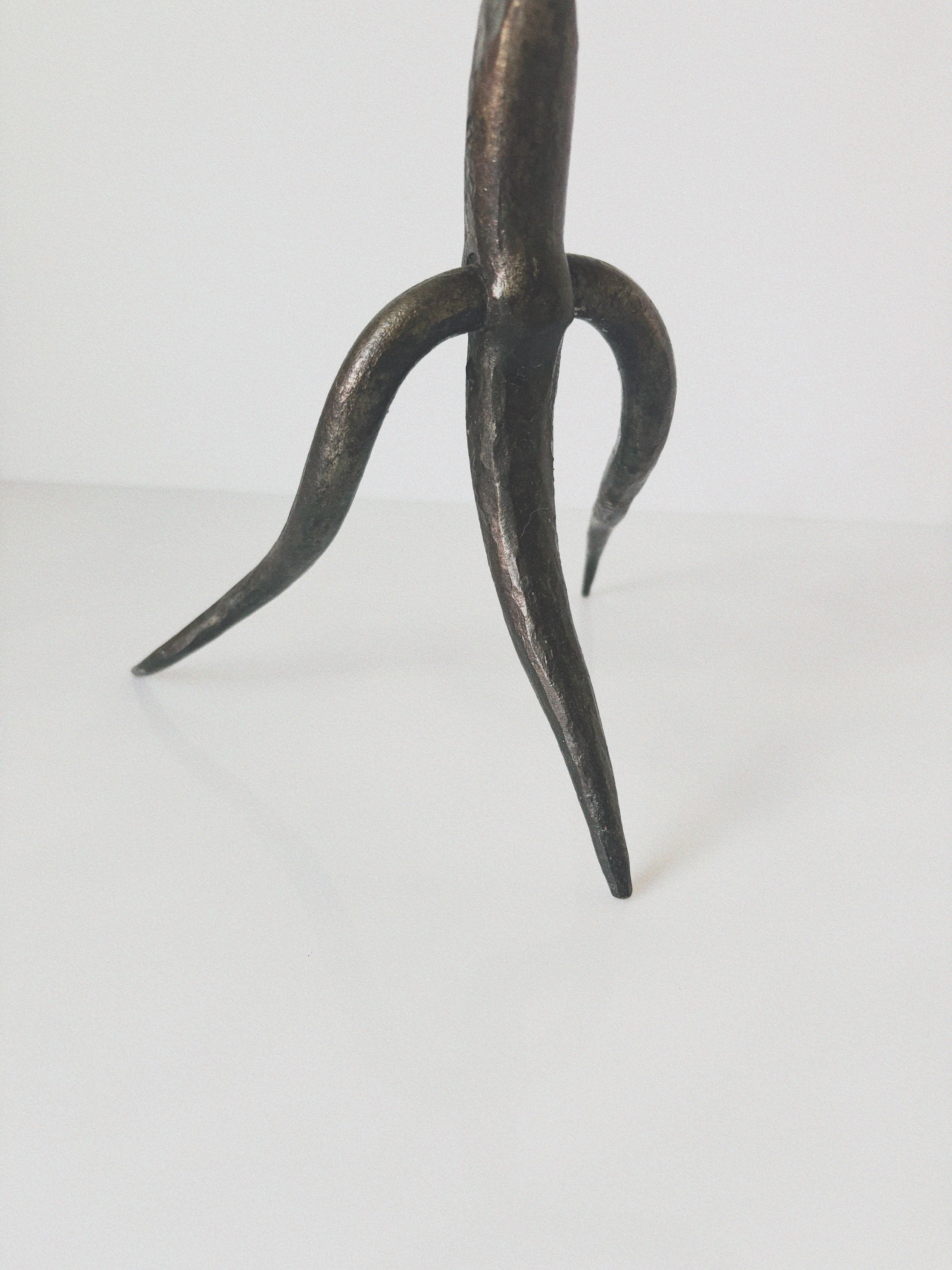 Metal Artisan Candleholder, Poland — lifestyle setting