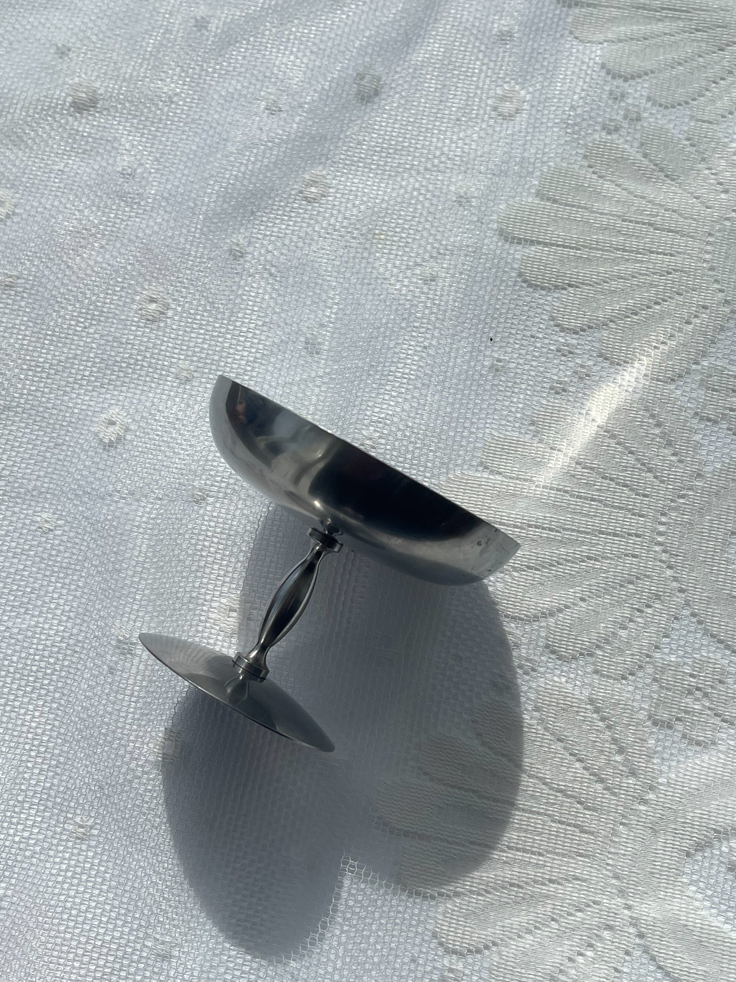 Stainless Steel Pedestal Coupes — lifestyle setting