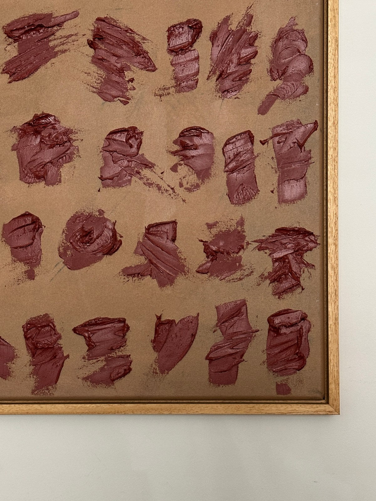 'Indian Red - Soil Study' Painting — close-up