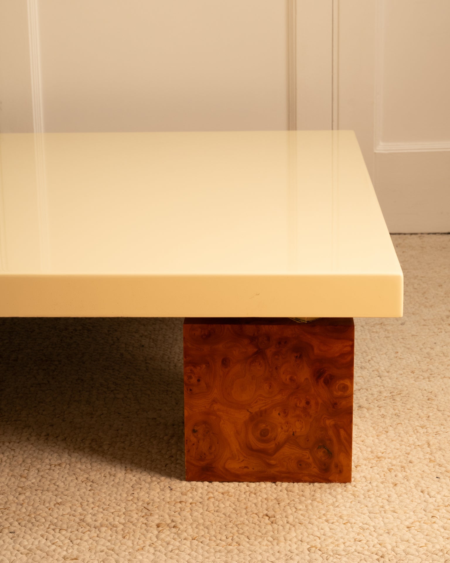 Wooden and Lacquered Table - 1970s