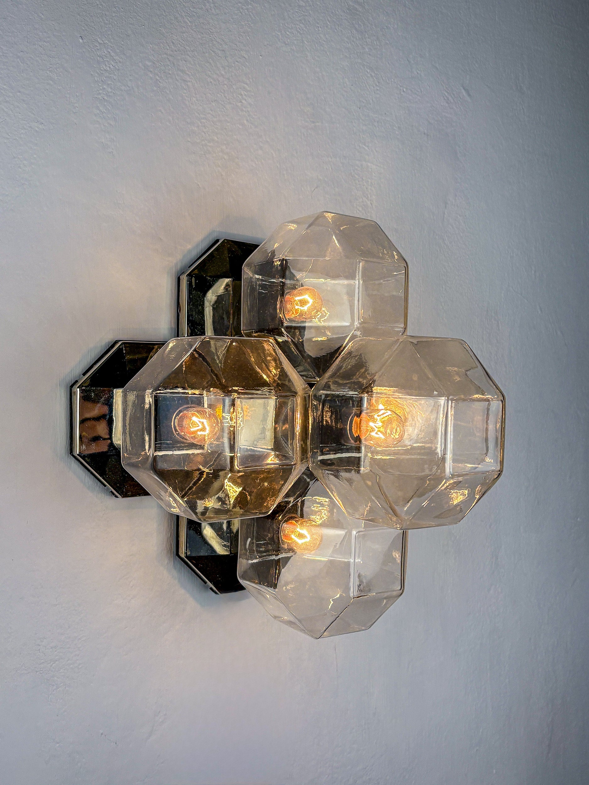 Large Modular Wall or Ceiling Lamp by Motoko Ishii for Staff, 5 Lights, 1970s — in context