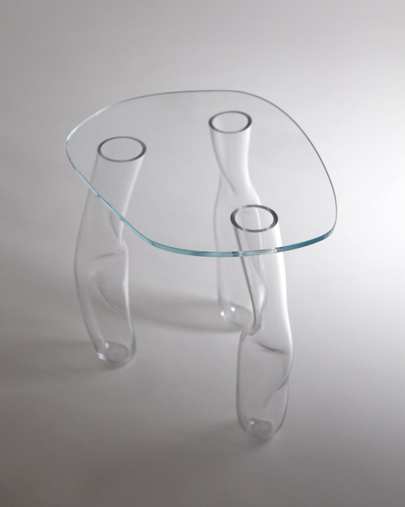 Glass Side Table by Clara Jorisch | The Oblist