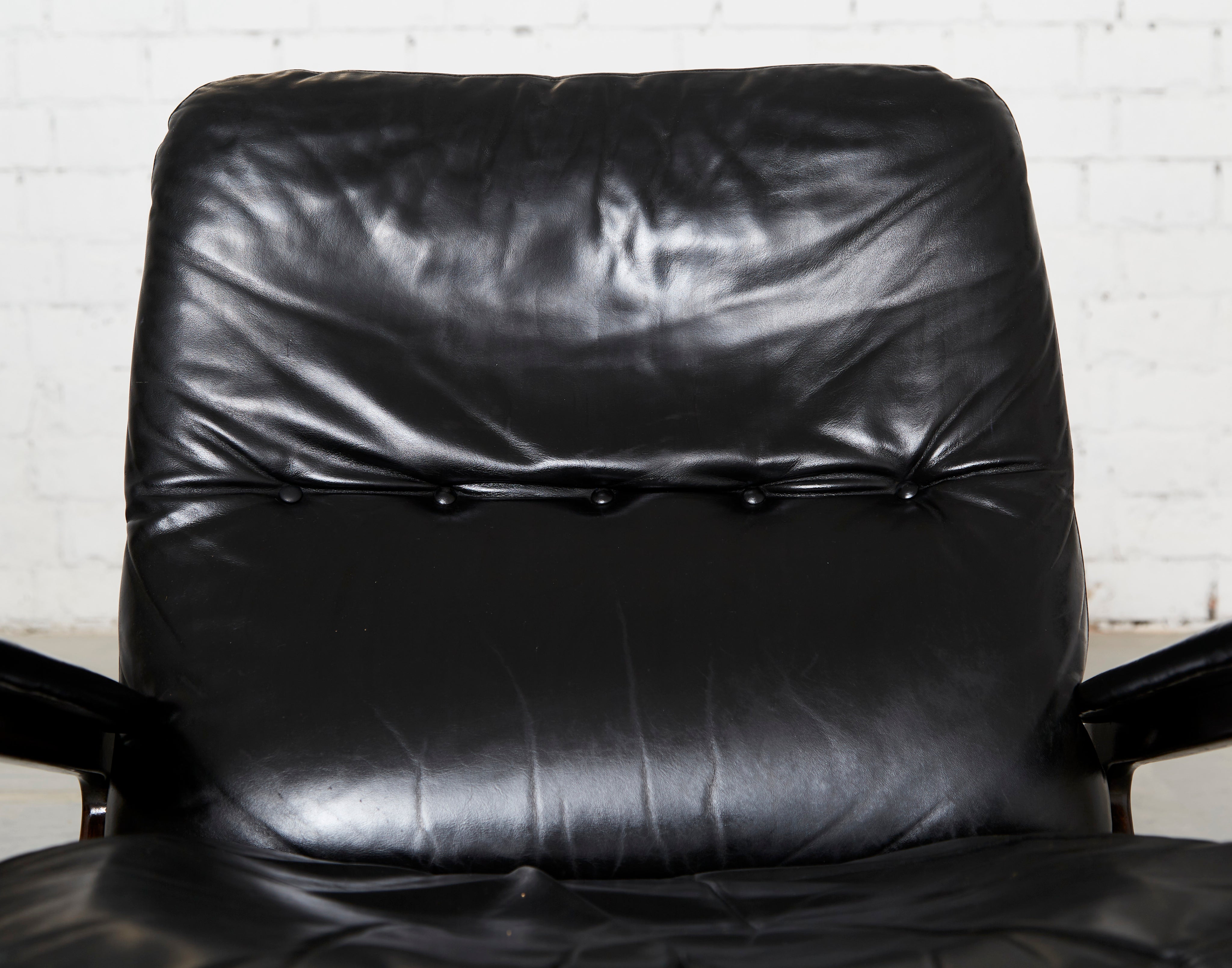 Vintage Lounge Chair & Ottoman by André Vandenbeuck for Strässle — additional view