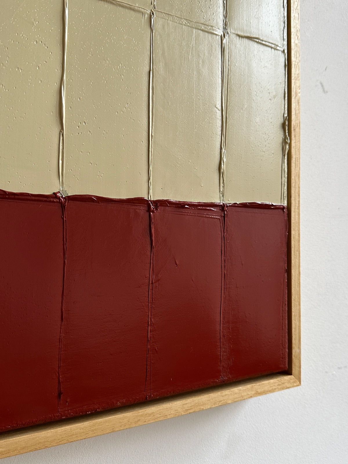 'Buff Red - Strokes' Painting — lifestyle setting
