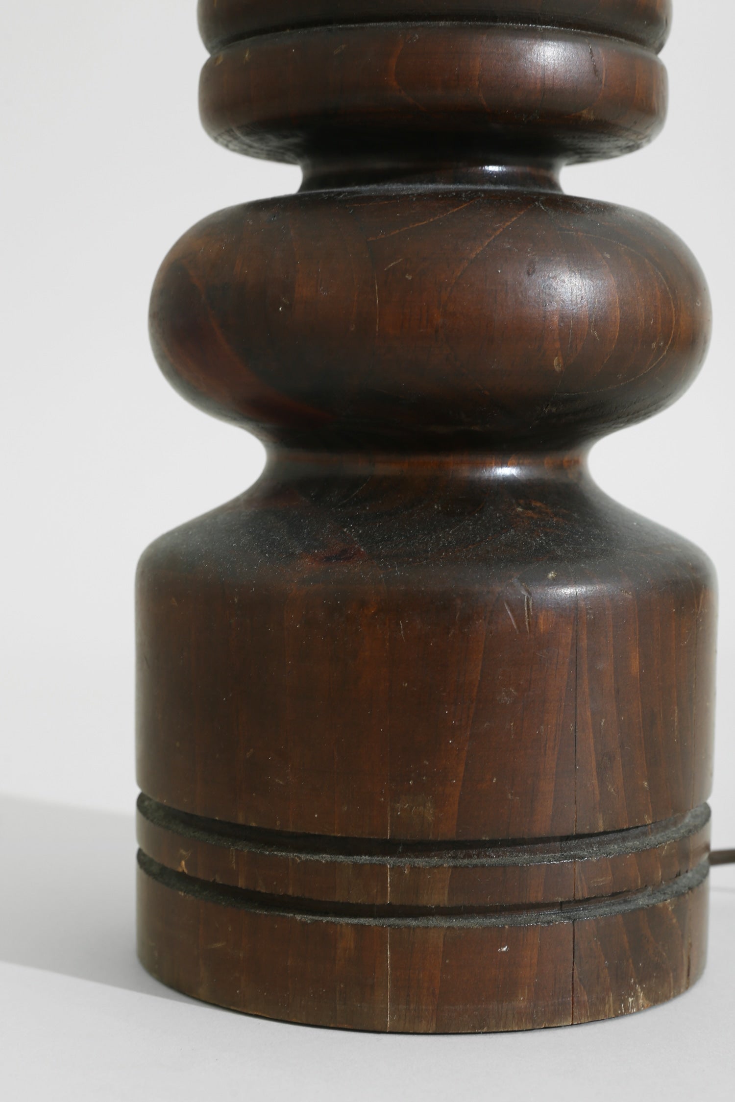 Sculptural Wood Table Lamp — lifestyle setting