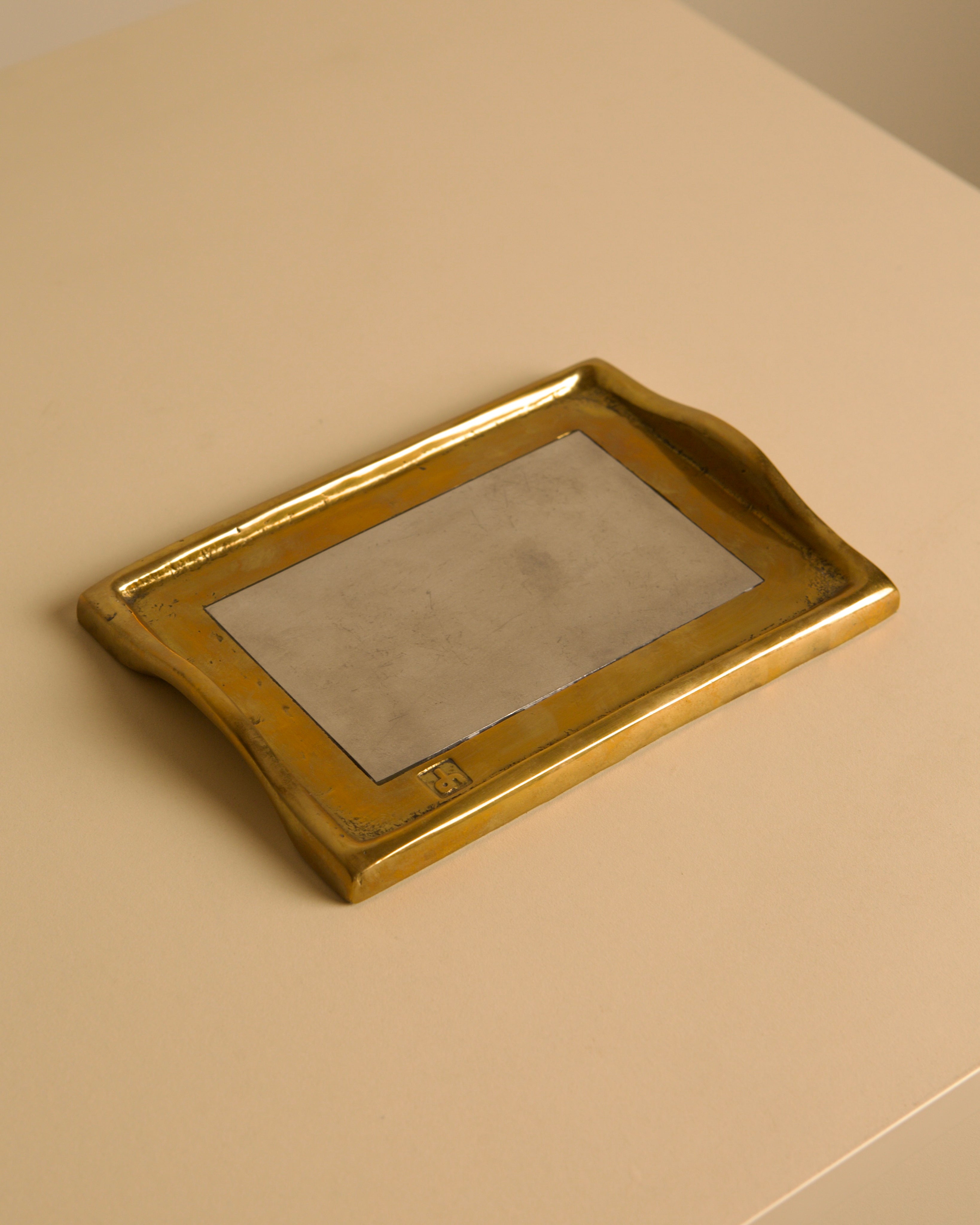  Rectangular catch-all tray by David Marshall, 1980s — side angle