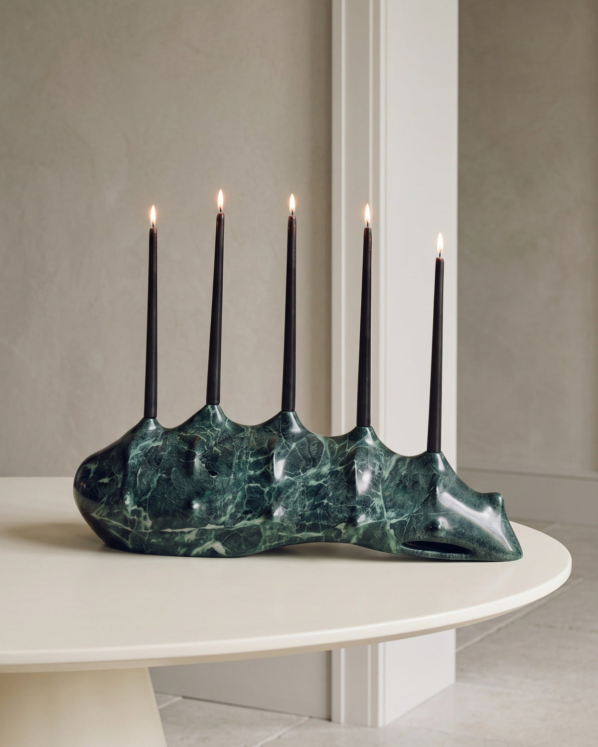 Sculptural Marble Candle Holders -  Ignis Spina by Duen Studio | The Oblist