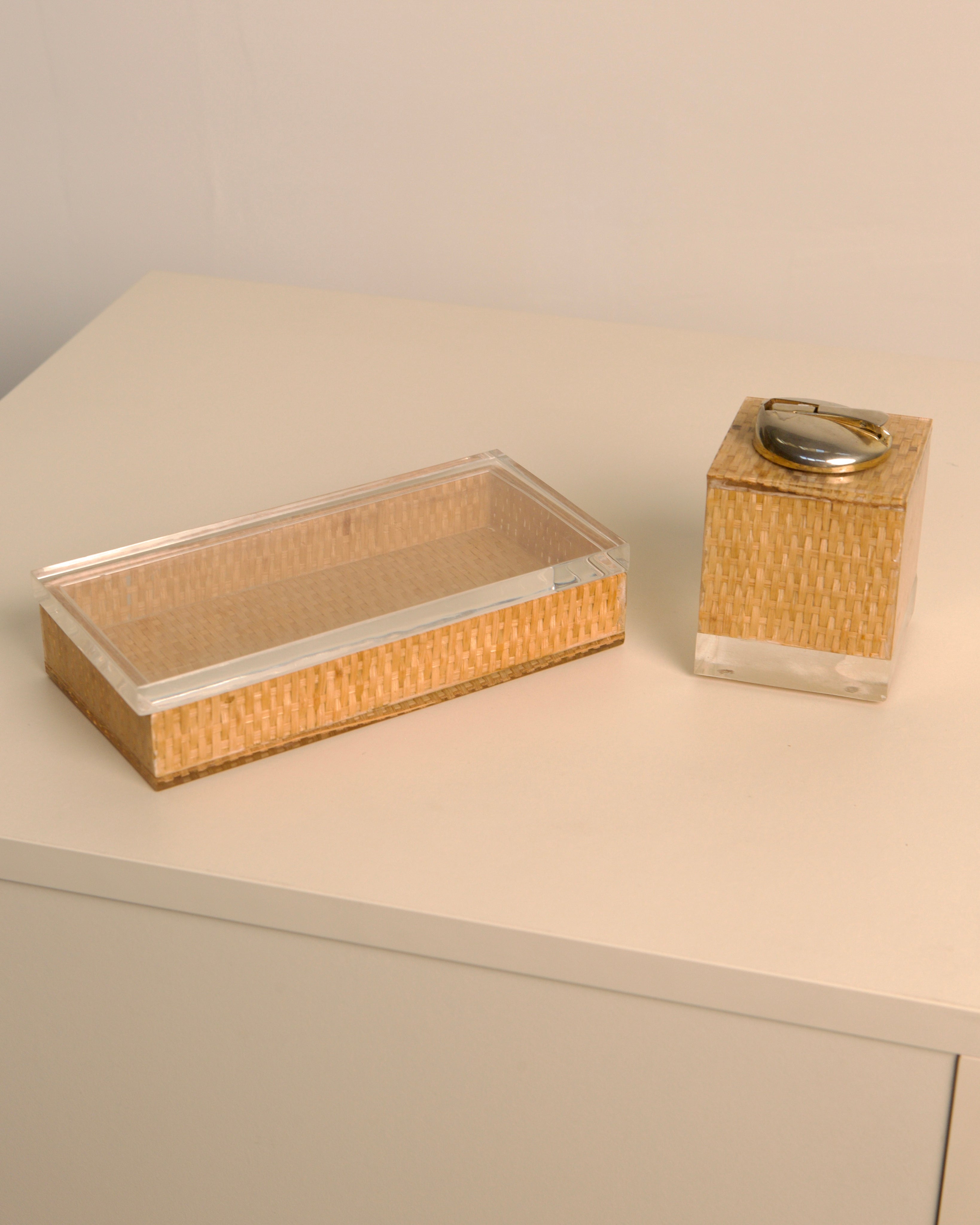 Italian Table Lighter and Box Set 70s