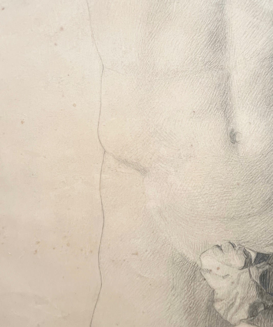 Étude de Nu Classique, Dessin au Crayon