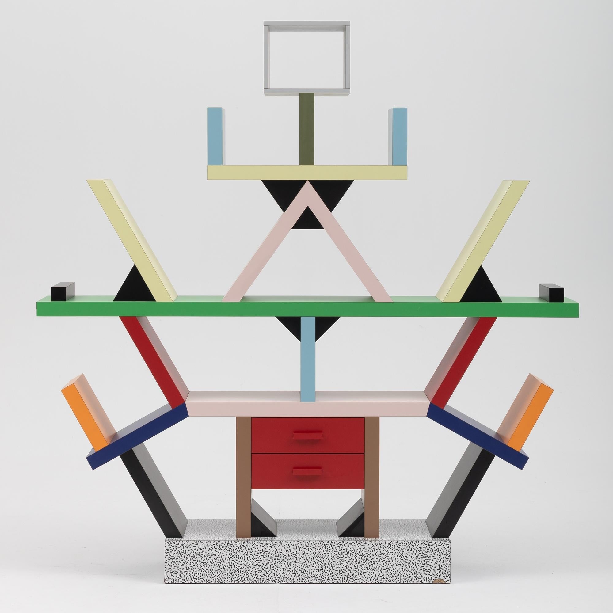 Carlton Bookshelf by Ettore Sottsass for Memphis Milano — close-up