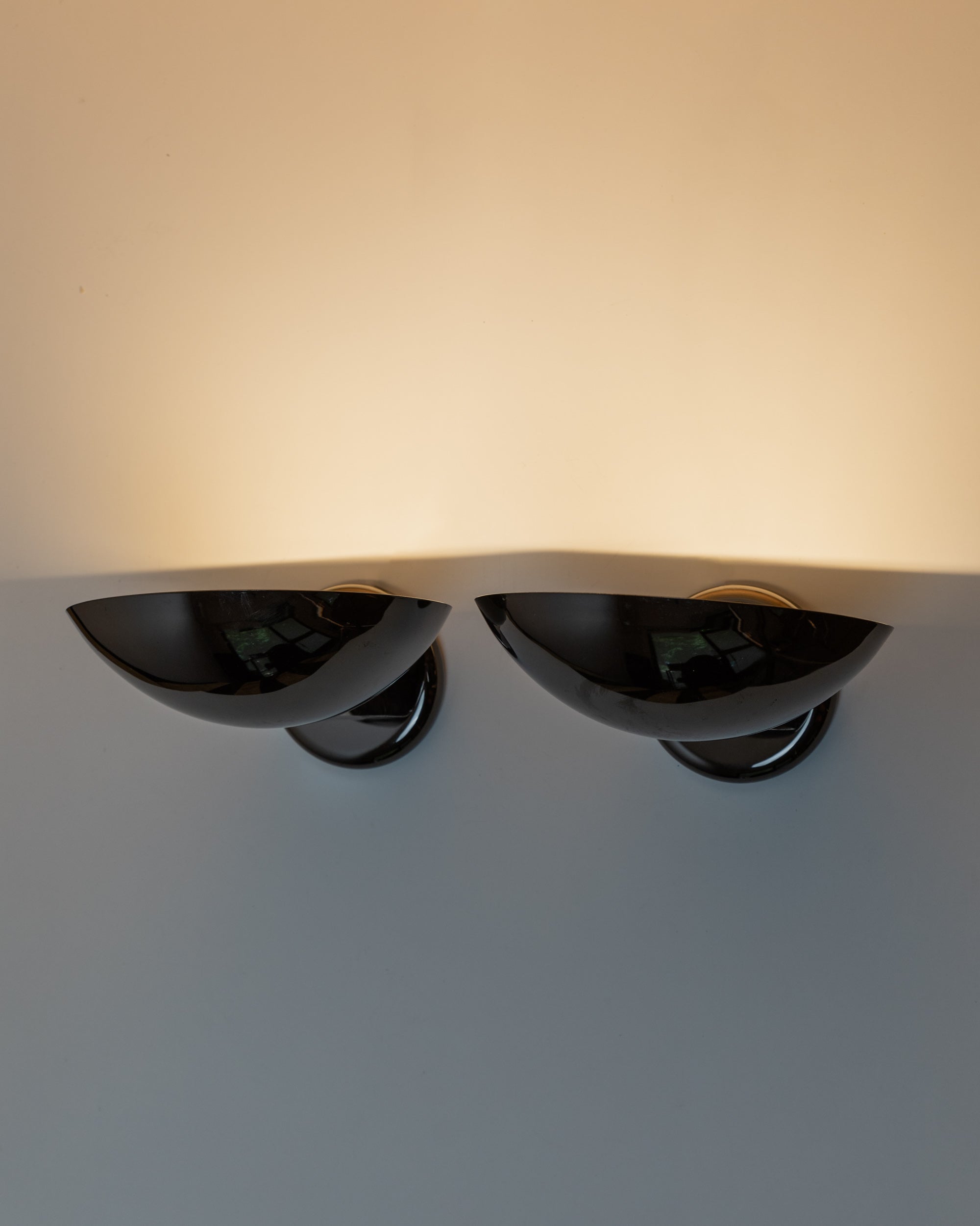 Set of 2 Vintage Metal Wall Lamps