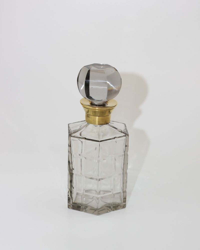 Crystal Decanter — close-up of glass body and crystal stopper