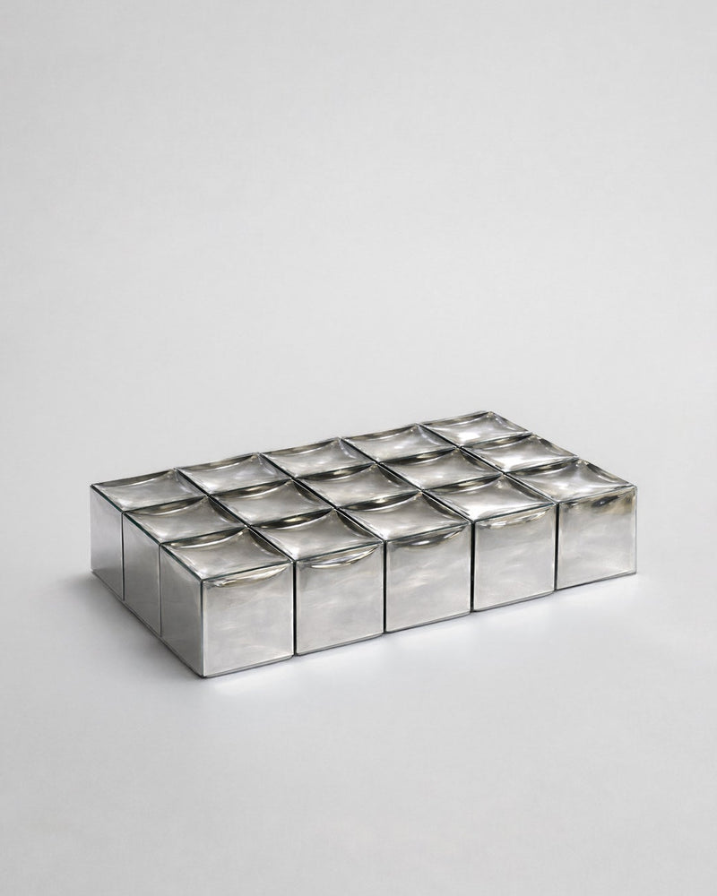 MONOLIT' Coffee Table by HOMA | The Oblist — polished metal finish