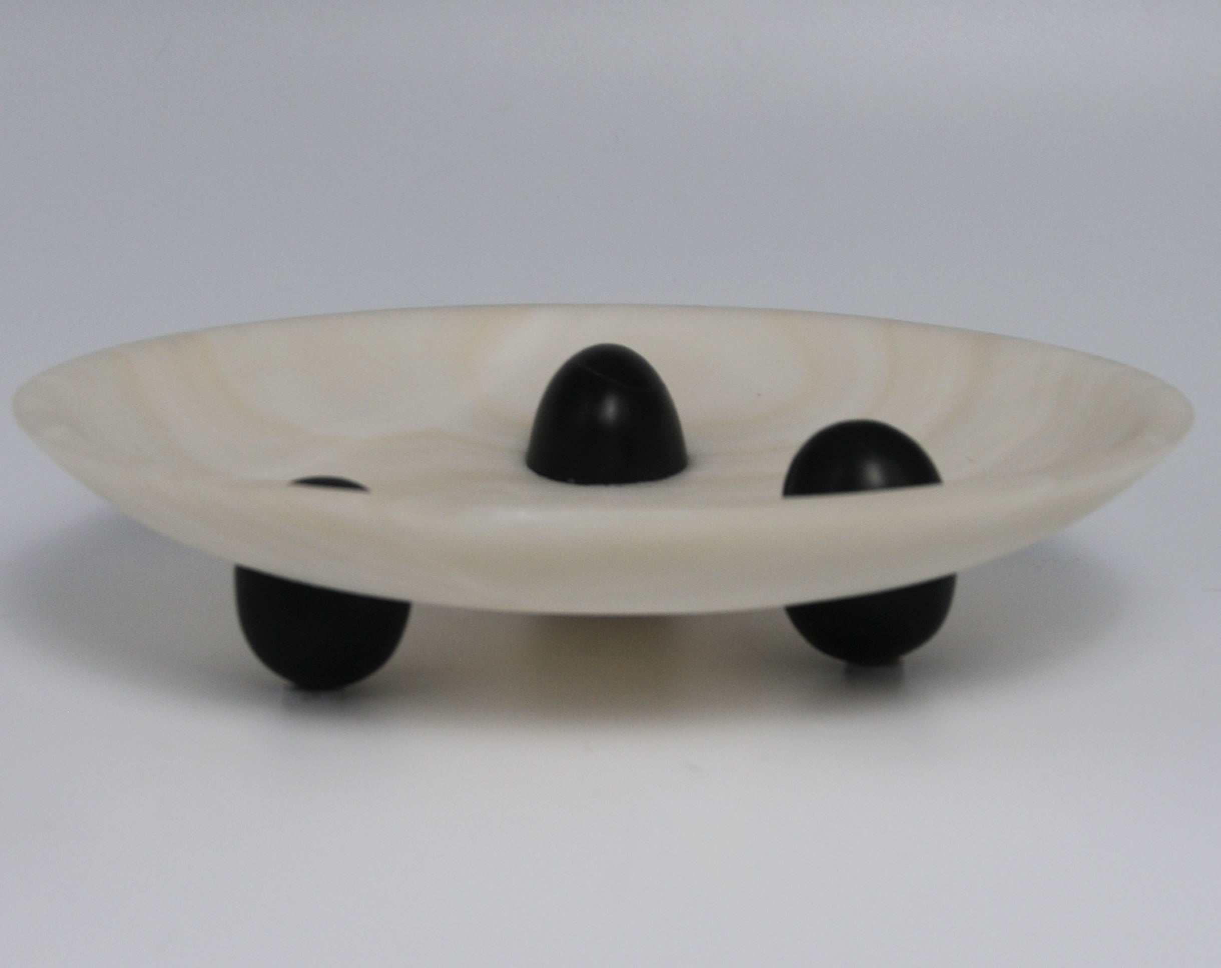 Uovo Bowl, in Stone and Onyx — lifestyle setting