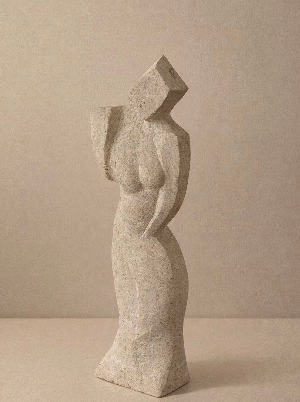 Cubist Silhouette by Les Objets Amsterdam | The Oblist — stone sculpture, modern design