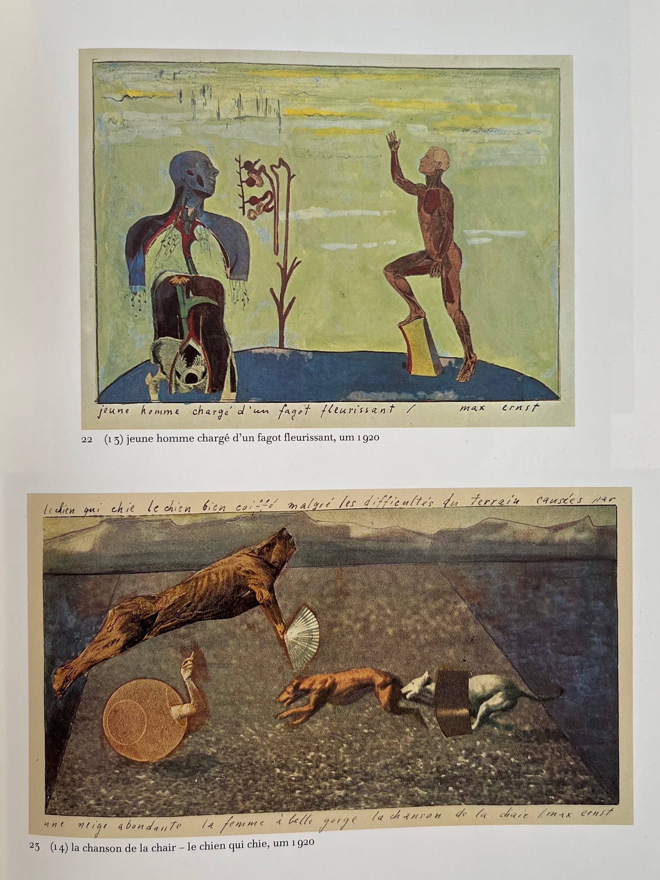 Max Ernst-Collagen by Werner Spies, 1988 - Vintage Art Book — side angle