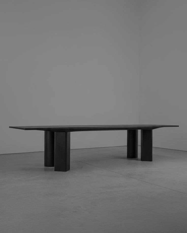 Corps - Dining Table by studiokhachatryan | The Oblist — black wood, modern design