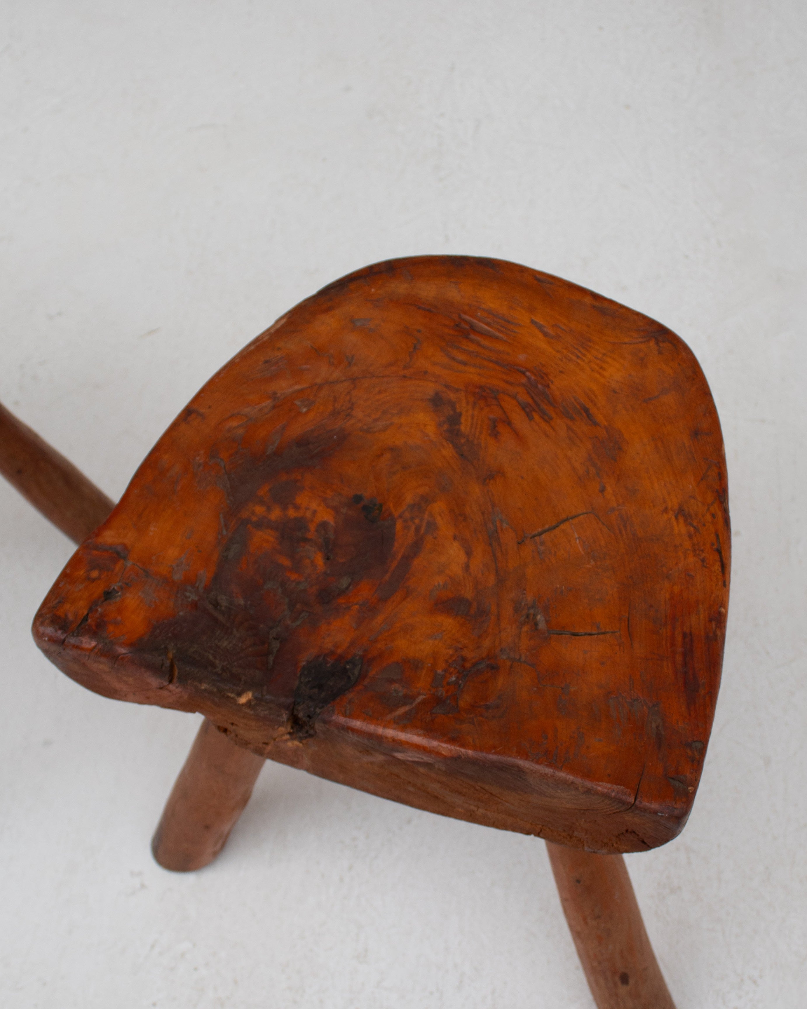 Pair Side Table in Wood and Elm
