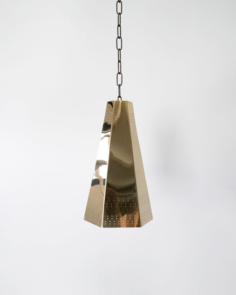 Bowie Ceiling Lamp - Polished Brass by Hein Studio | The Oblist — polished brass pendant light