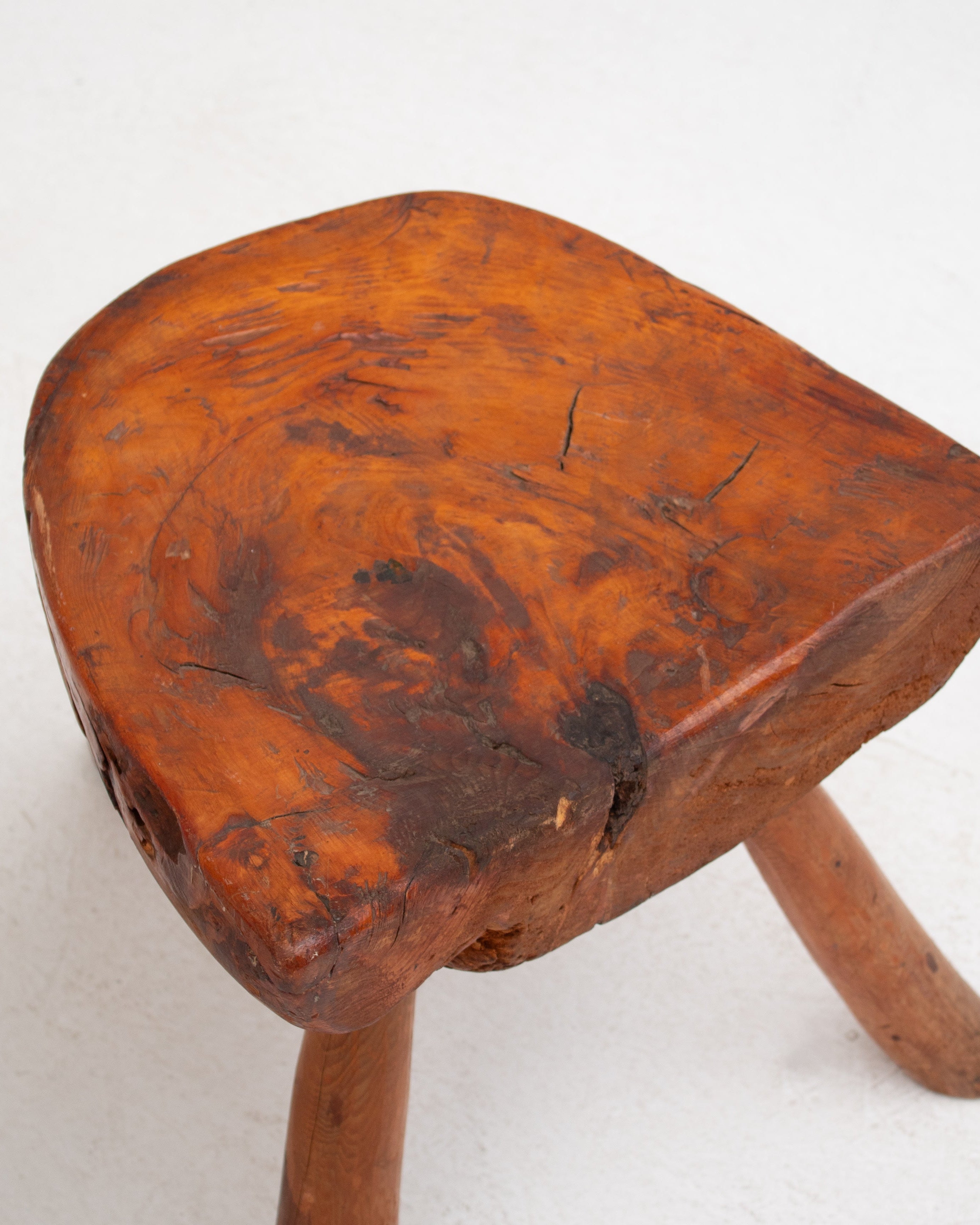 Pair Side Table in Wood and Elm