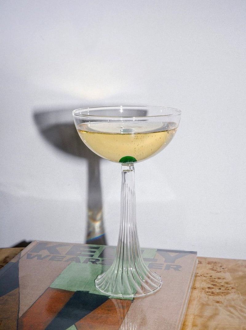Nereida — Coupe Glass by Agustina Bottoni | The Oblist — clear glass, modern design