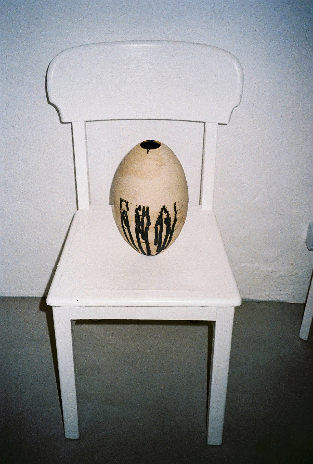 FEAR Vessel by Ia Kutateladze | The Oblist — ceramic with black patterns