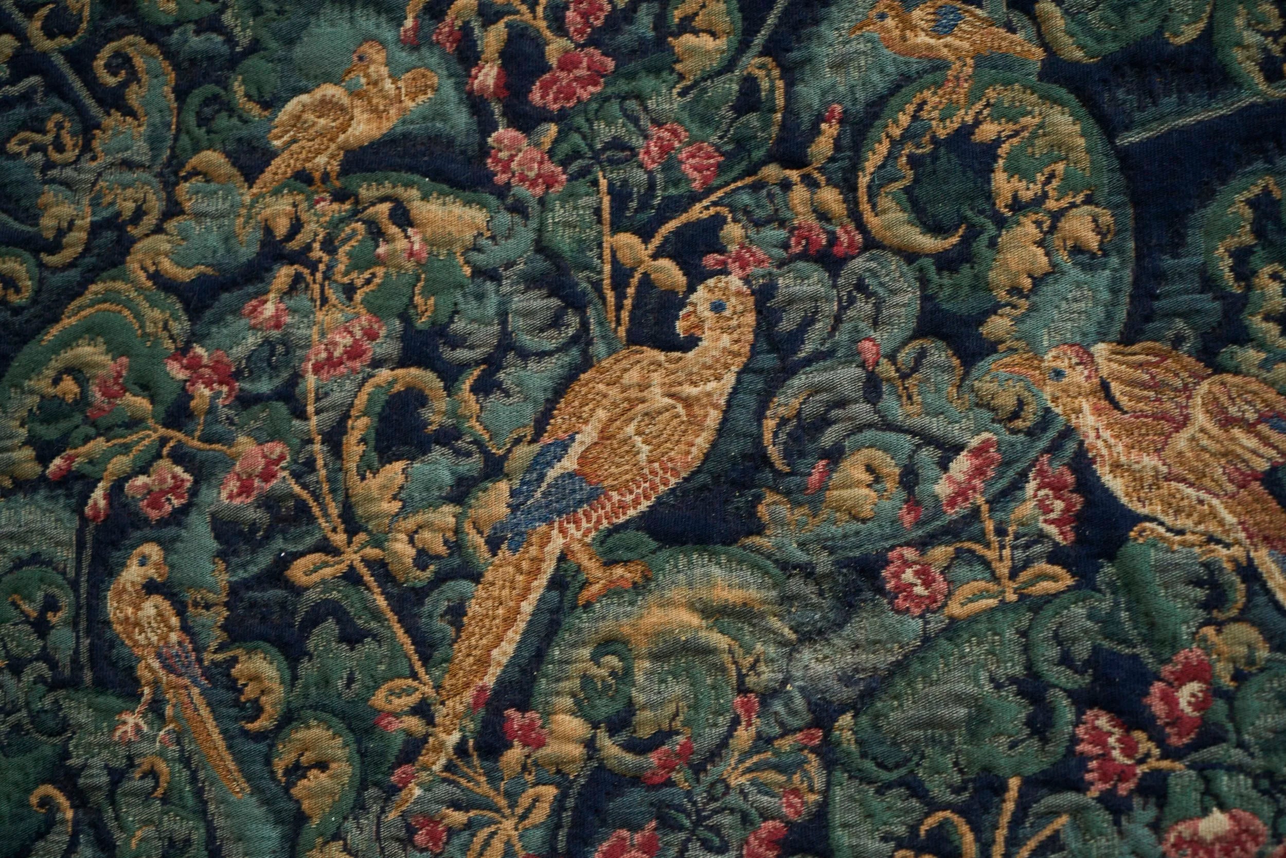 Mid-Century Wall Tapestry with Birds, Belgium, 1960s — lifestyle setting