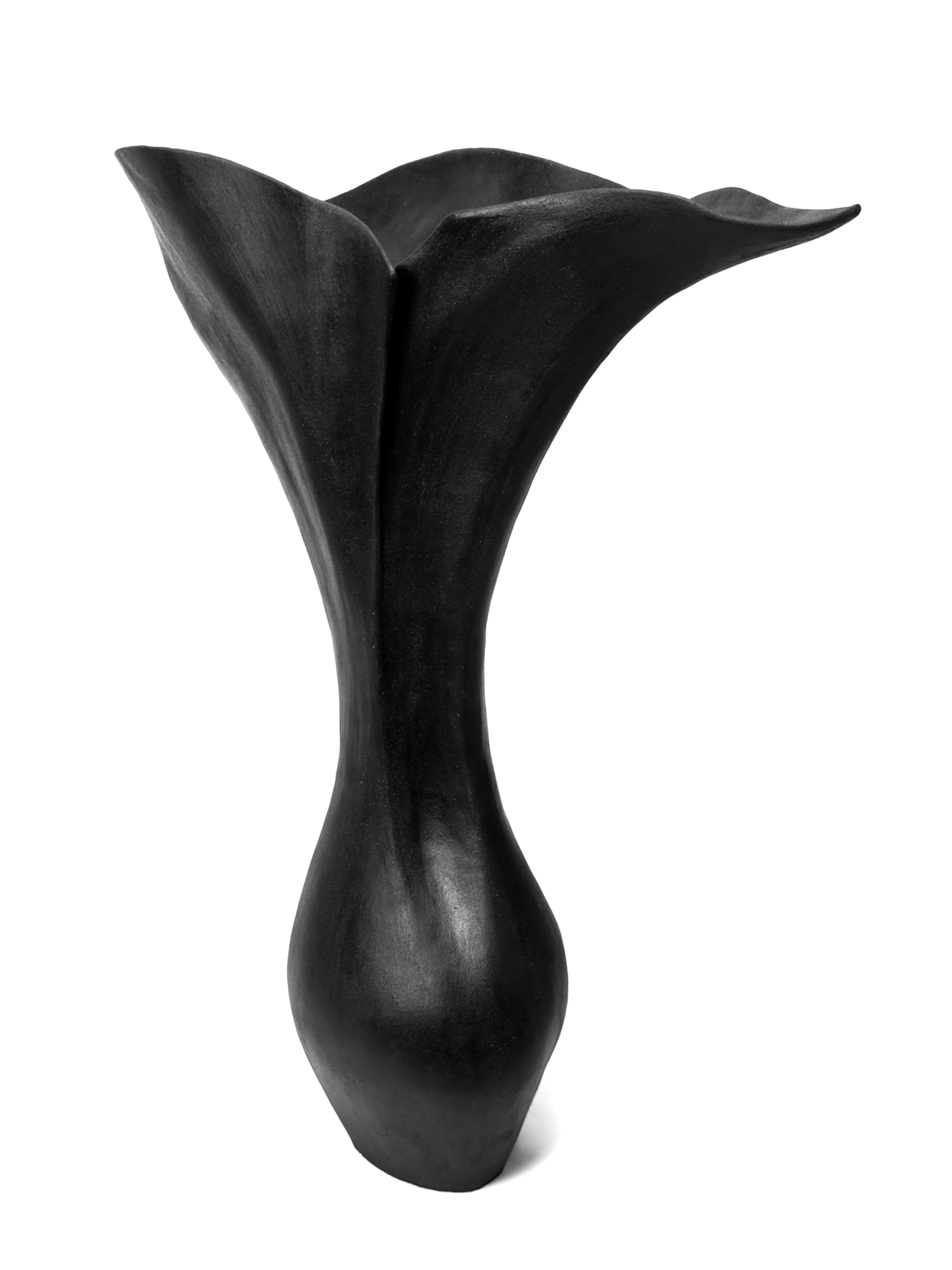 Contemporary Sculpture in Ceramic - MidNight Garden Collection - No. 120 — side angle
