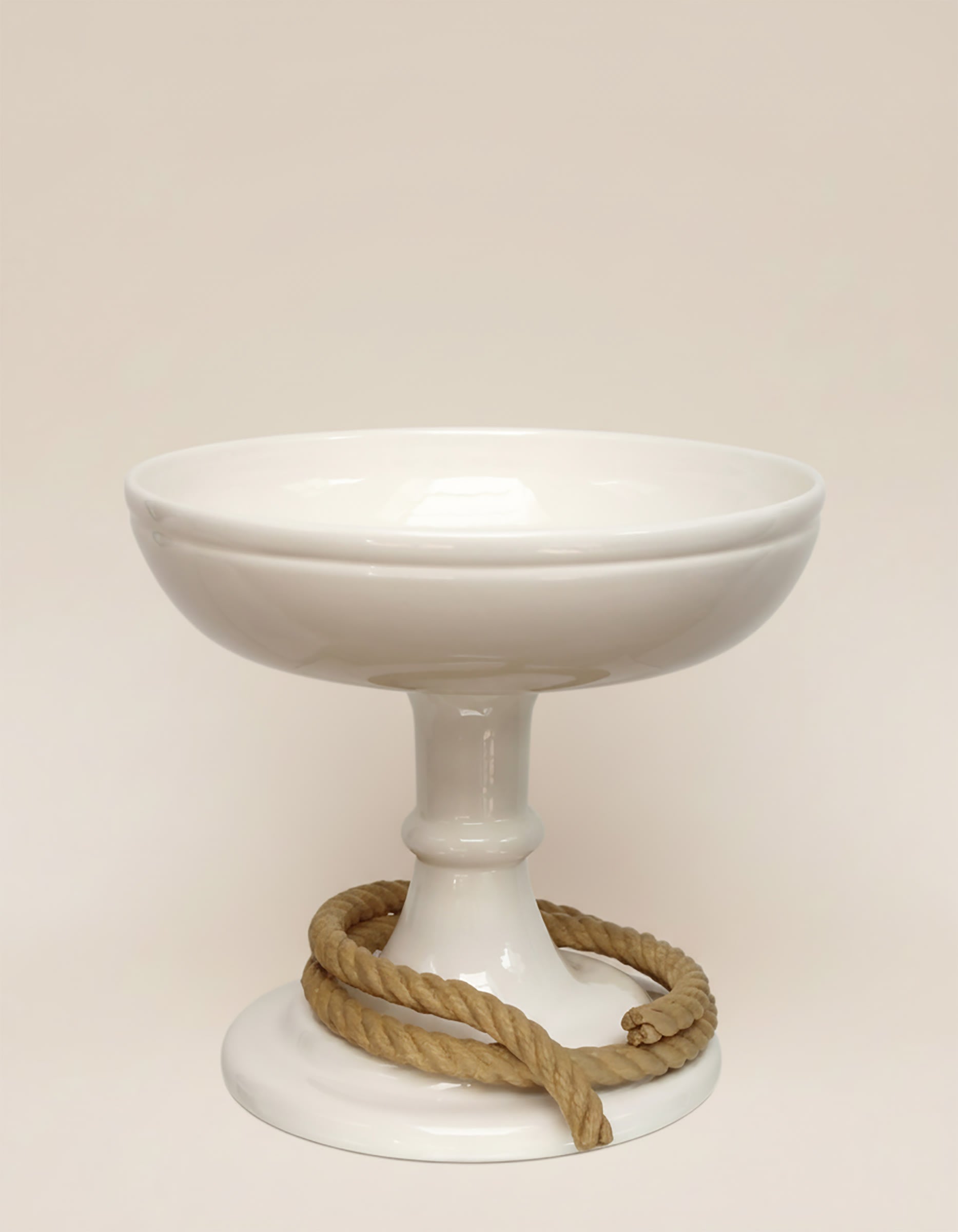 SAILOR roped ceramic white cup by Villa Arev | The Oblist — handcrafted ceramic, white color