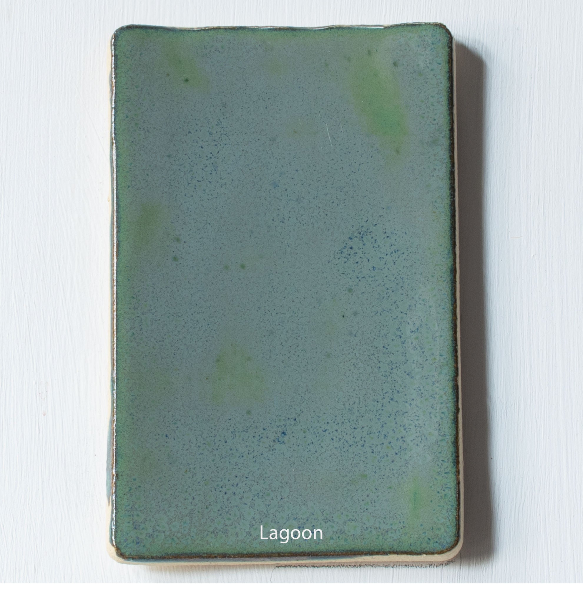Silo' Table Lamp 1 — top view of green ceramic shade